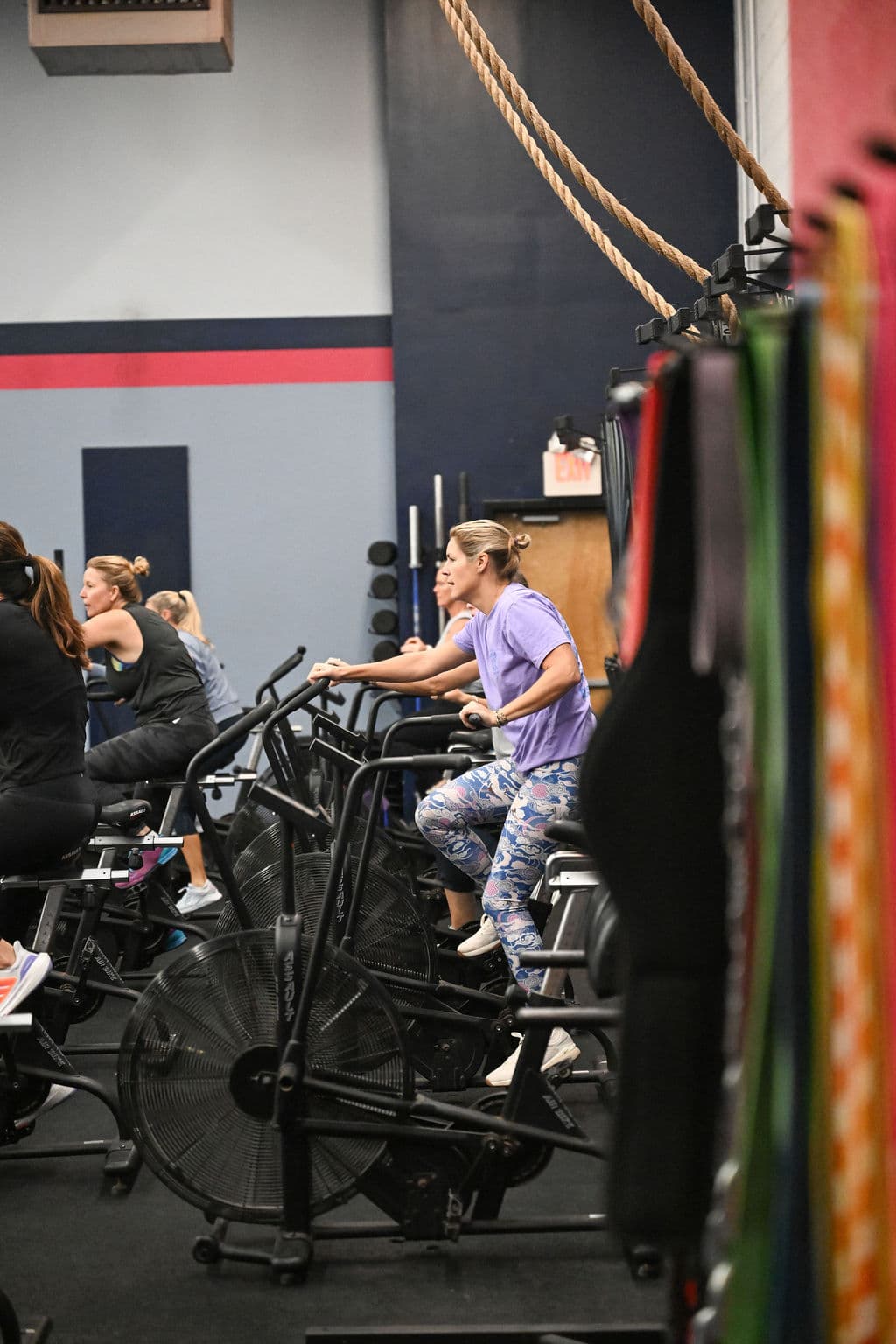 Members in action during a Monument Fitness class