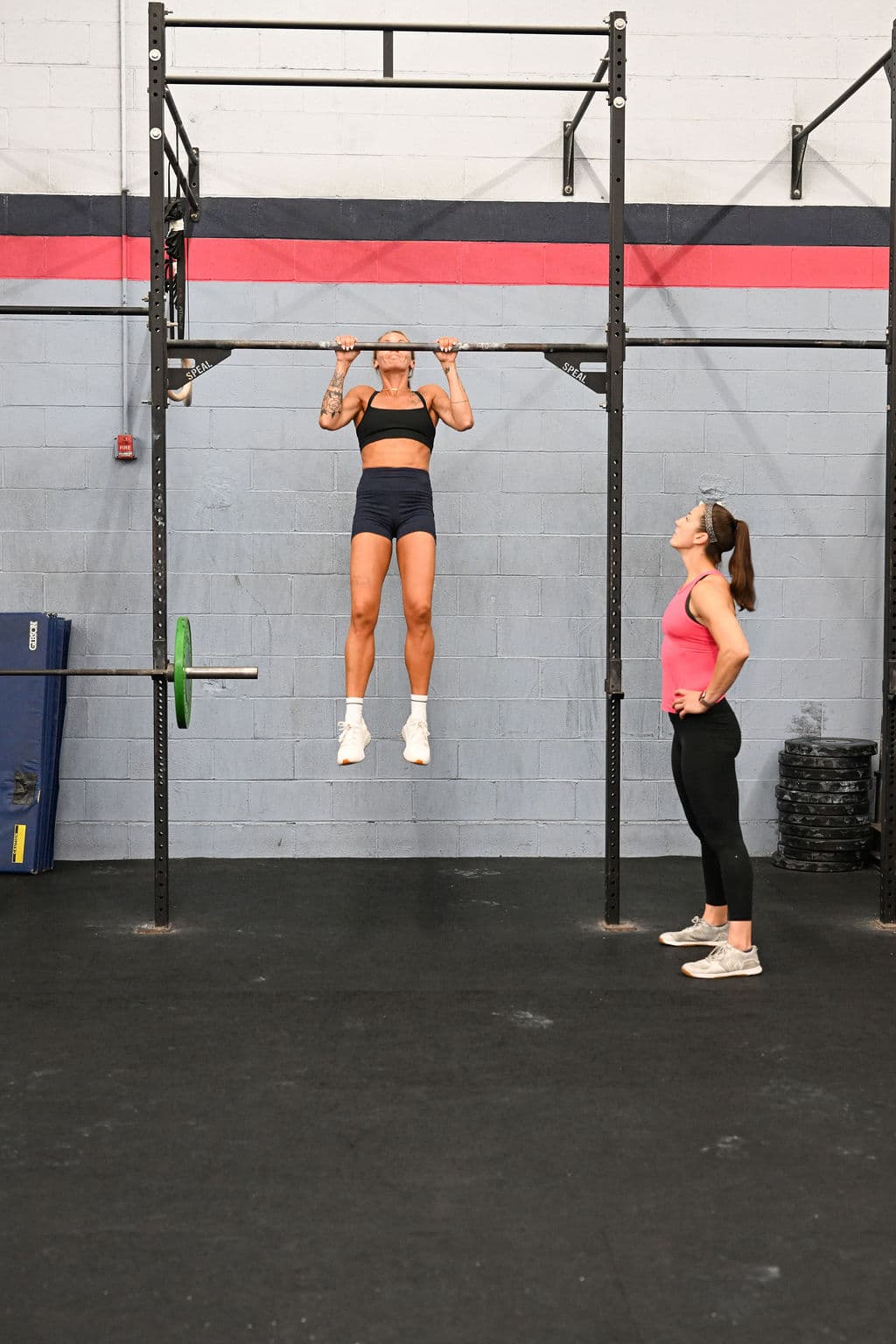 Coach and athlete at Monument Fitness